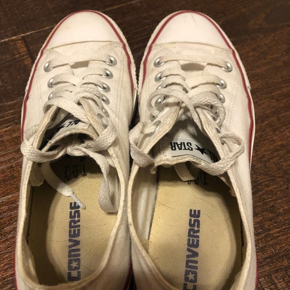 SOLD. White low top converse - Picture 5 of 5